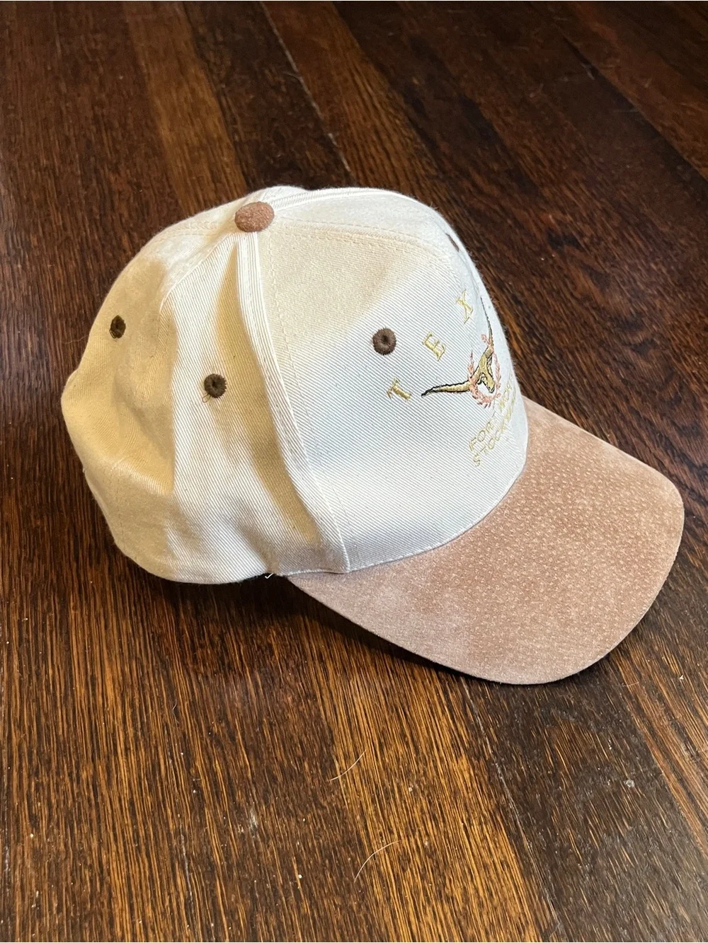 Texas Fort Worth Stockyards Beige and Tan Cap